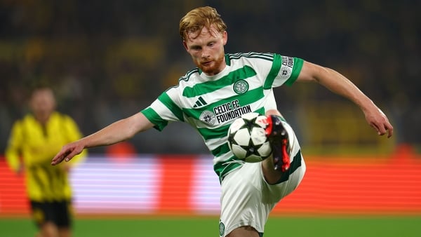 Liam Scales in action against Dortmund