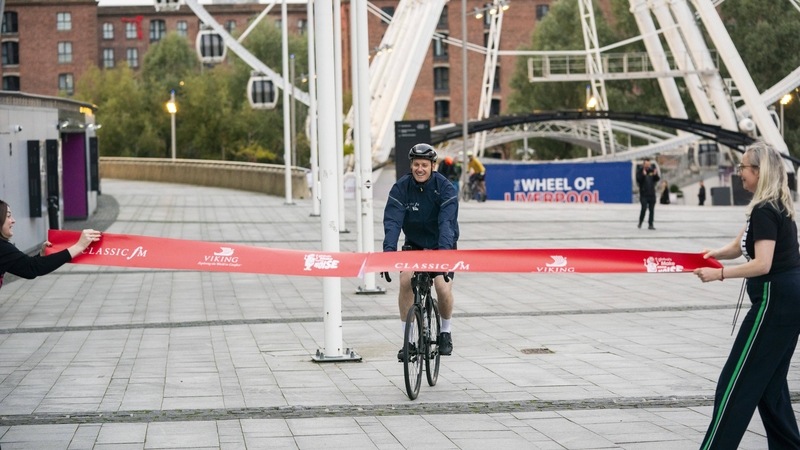Dan Walker completed 200-mile charity cycle on Friday 4 October