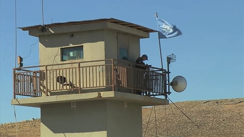 The observation tower at the Irish UN post 6-52 (Image from 2014)