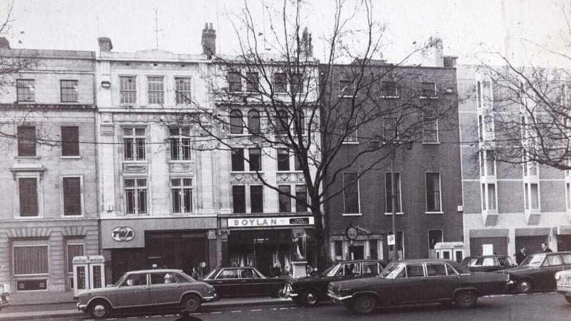 TWA, Boylan's Shop and Number 42 on Upper O'Connell Street (1960). Photo: Dublin Corporation Photographic Collection (1960)/National Library of Ireland