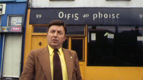 Pearse Street postmaster Brendan Phelan in 1979.