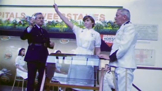 Irish Hospitals' Sweepstake draw in Ballsbridge, Dublin, 1984.