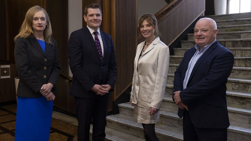 Marina Donohoe, Head of Research and Innovation at Enterprise Ireland, Minister Peter Burke, Tara Dalton, CEO of Altratech and Niall Olden, Chair of Altratech