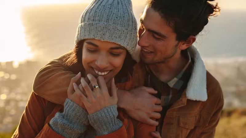 Will this couple be as interested in each other when the weather stops being so dark and miserable? Photo: Jacob Lund/Shutterstock