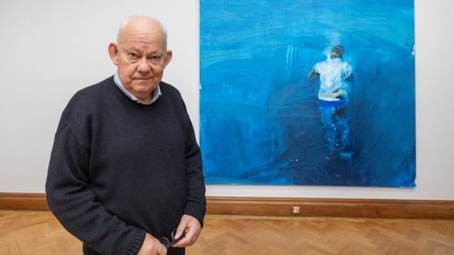 Artist Brian Maguire, pictured in the Hugh Lane