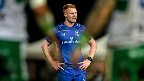 Ciarán Frawley is in competition with Ross and Harry Byrne for the out-half berth at Leinster