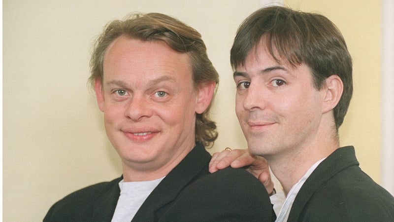The way they were - (L-R) Martin Clunes and Neil Morrissey, pictured in March 1995 Photo: Press Association