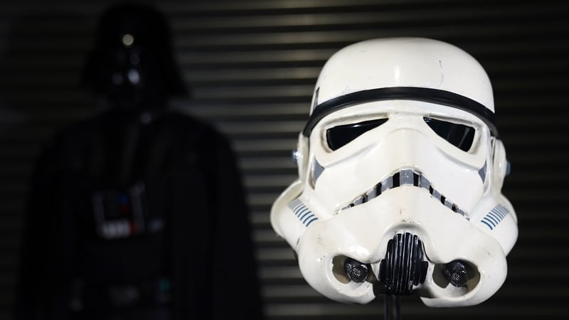 A Star Wars Stormtrooper helmet could fetch up to £500,000 (€595,000) at an entertainment memorabilia auction in London