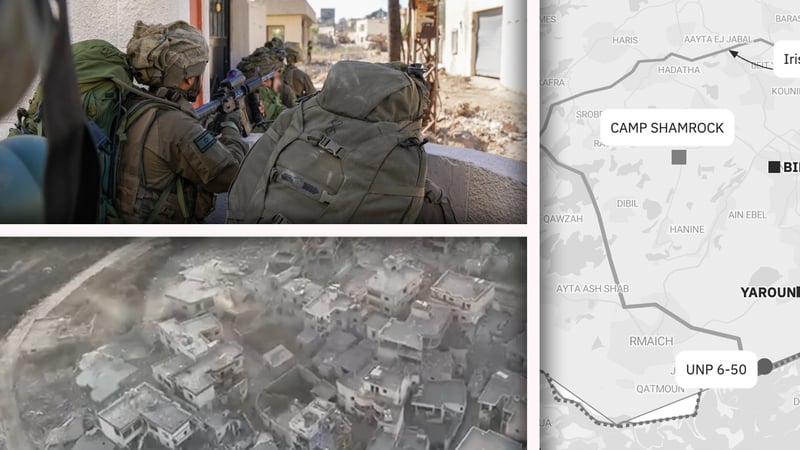 IDF troops and units have been operating across the Irish UNIFIL zone