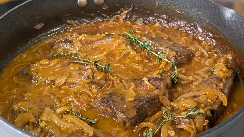 Brian McDermott's one pan braised beef and onions: Today