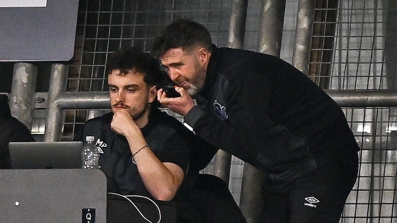 Stephen Bradley during Sunday's game at Tallaght Stadium