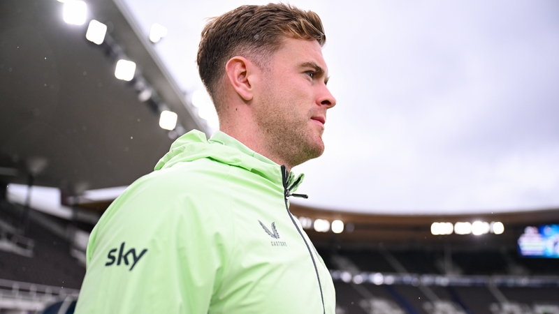 Nathan Collins surveys the scene at the Olympic Stadium on the eve of the game where he will captain Ireland against Finland