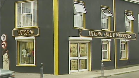 Utopia Adult Products on Lower Oliver Plunkett Street in Cork, 1995.