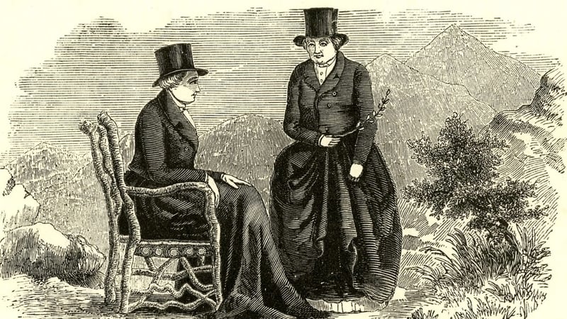 Lady Eleanor Butler and Sarah Ponsonby, 'The Ladies of Llangollen' c.1830–1856. © The Trustees of the British Museum