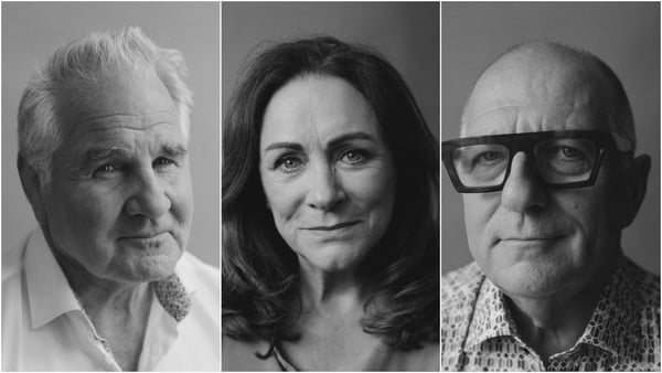Brent Pope, Mary Black and Hugh Wallace took part in the exhibition