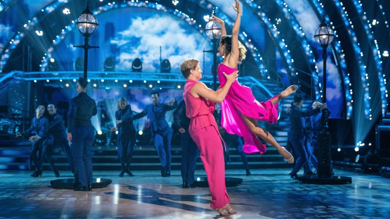 The performance will see Nikita Kuzmin and Karen Hauer (pictured) take the lead in a special group dance to Taylor Swift's song Wildest Dreams