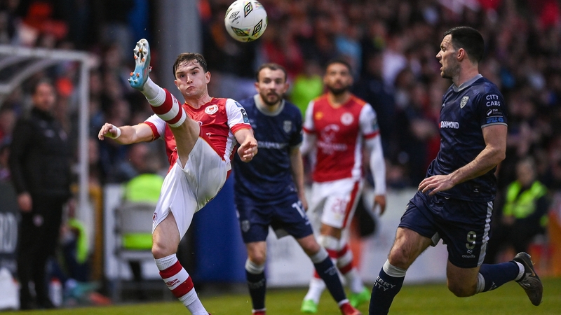 Anto Breslin of St Pat's in action against Derry's Patrick Hoban