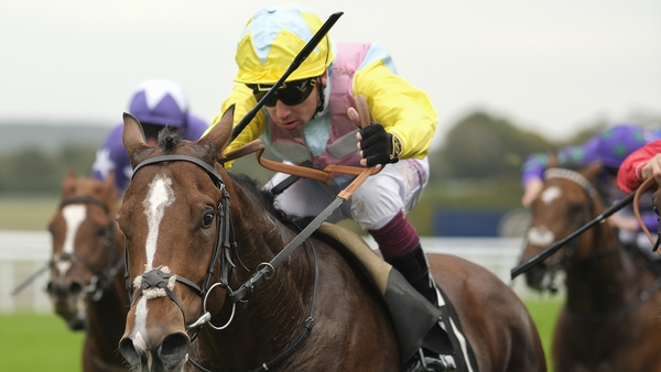 Oisin Murphy riding Qetaifan on route to the win
