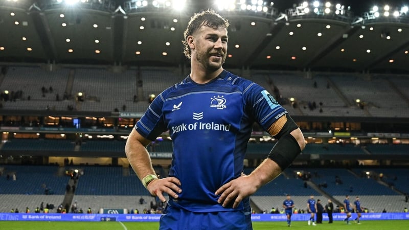 Caelan Doris was player of the match in Leinster's win against Munster