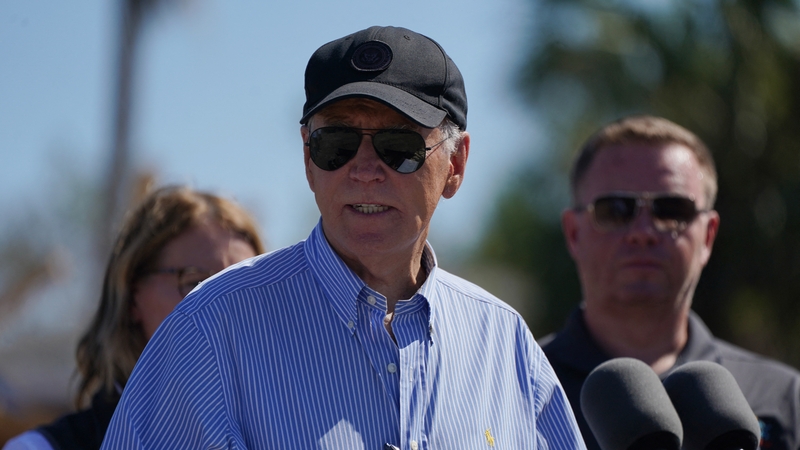 Joe Biden said his administration was doing everything it can to support debris removal in Florida following Storm Milton