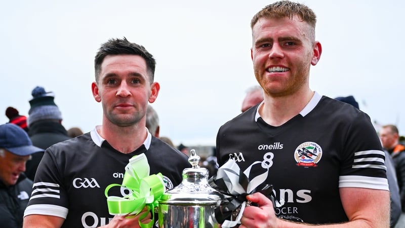 Kilcoo captains Darryl Branagan, left, and Aaron Morgan