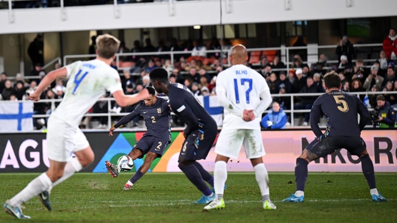 Trent Alexander-Arnold struck home England's second goal from a free kick
