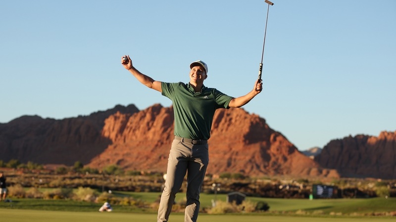 Matt McCarty celebrates his victory