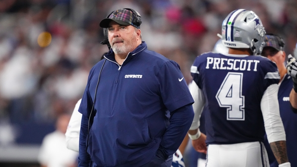 Dallas Cowboys head coach Mike McCarthy looks on during their loss to Detroit