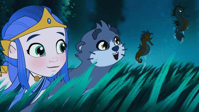 Lí Ban, an maighdean mhara, agus a dobhrán mara, a bhí tráth ina mhada.