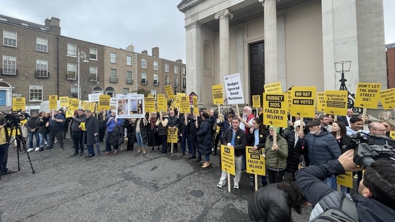 Business people and workers from all over the country travelled to Dublin to take part