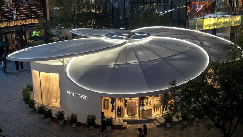 A Louis Vuitton store in Beijing in China