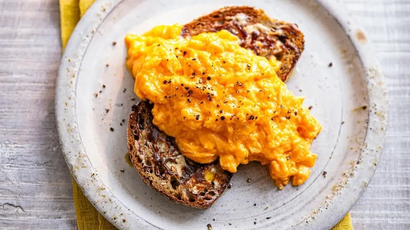 Prue Leith's perfect scrambled eggs recipe (Ant Duncan/PA)