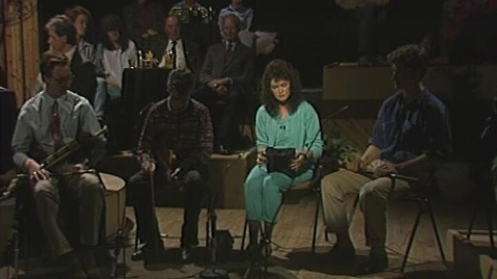 Concertina player Michelle O'Sullivan (1989)