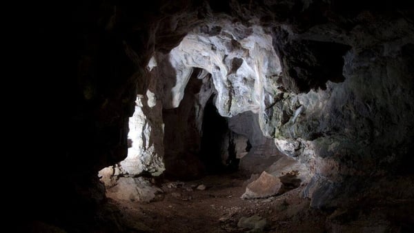 The Alice and Gwendoline cave in Co. Clare, the site of the first confirmed evidence of human activities in prehistoric Ireland. Photo credit: Terry Casserly and Tim O'Connell