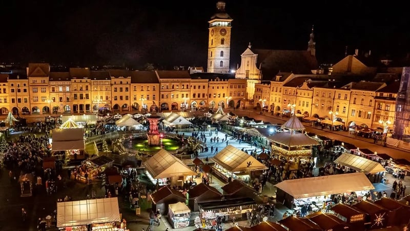 České Budějovice Christmas market (Czechia Digital Media Library/PA)
