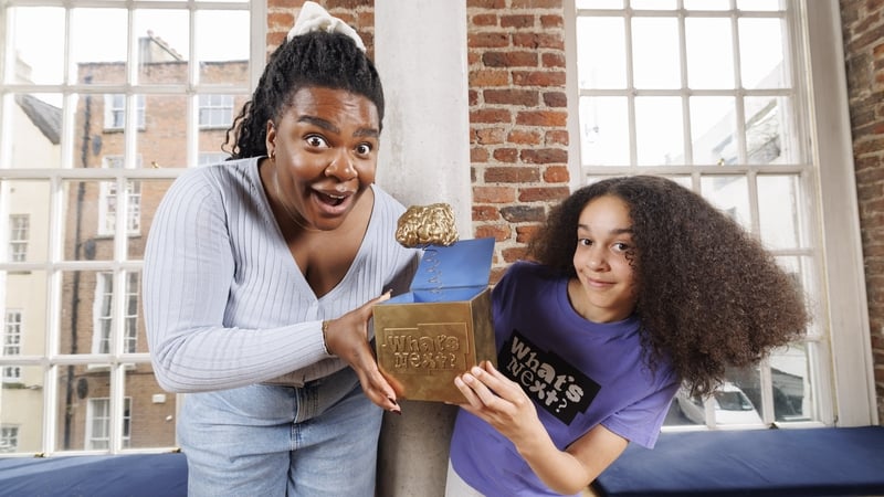 Demi Isaac Oviawe and Ailsha Mooney of What's Next at RTÉ's showcase at The Ark