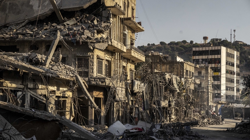Widespread damage following Israeli attack on Nabatieh in Lebanon