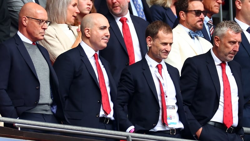 Dan Ashworth (centre) has left Manchester United after just five months