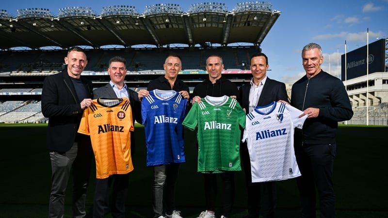 Managers and representatives from sponsors Allianz at a press day at Croke Park