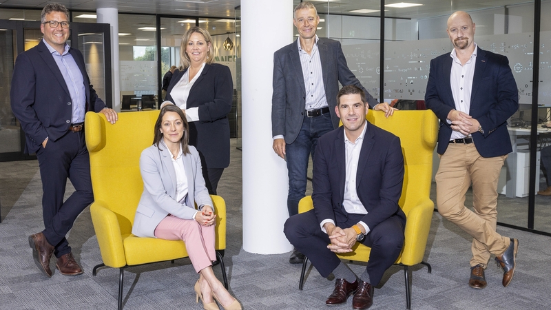 Matt Pawley (MD NFP UK & Ireland), Gemma Saunders (Group Operations Director NFP), Louise Gallagher (Operations Director NFP Ireland), Philip Brennan (& CFO of IHI Group), Colm Power (Director NFP Ireland), Patrick Brennan ((Director of Corporate Business