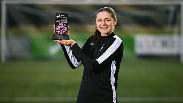 Roisin Molloy pictured with her award