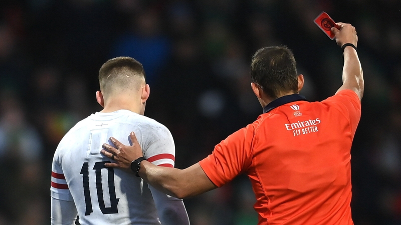 The 20-minute red card rule will be used in the Six Nations this campaign