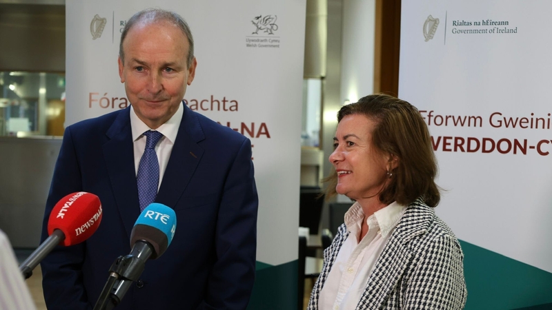 Tánaiste Micheál Martin and Welsh First Minister Eluned Morgan attended the forum in Cork