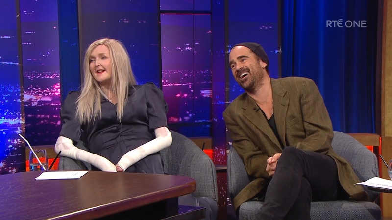 Colin Farrell and his friend Emma Fogarty appeared on Friday night's Late Late Show to raise funds for Debra