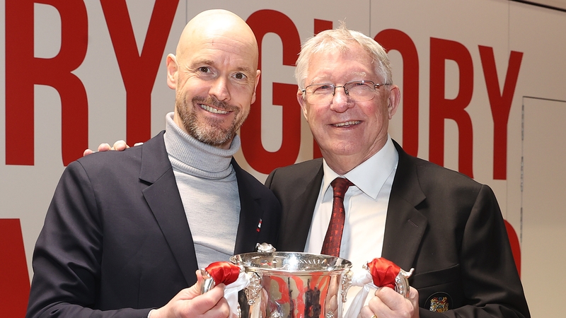 Ten Hag (L) has vowed to continue leaning on Ferguson