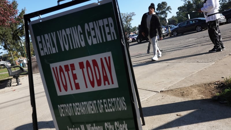 Early voting has started in Detroit, Michigan