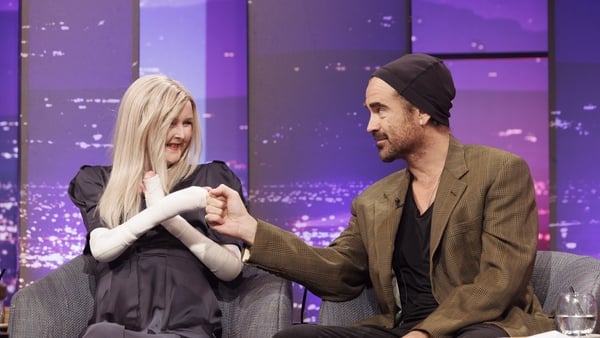Colin Farrell and Emma Fogarty on Friday's Late Late Show