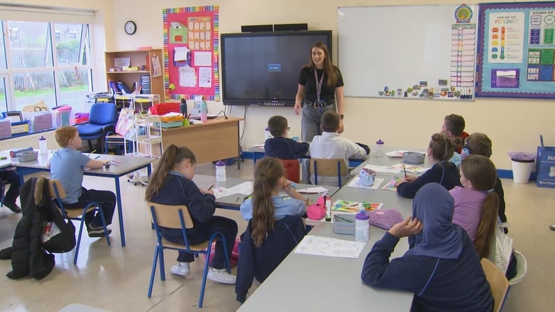 Pupils at Our Lady Immaculate Senior National School in Dublin - the survey found the recruitment crisis is most acute in the capital