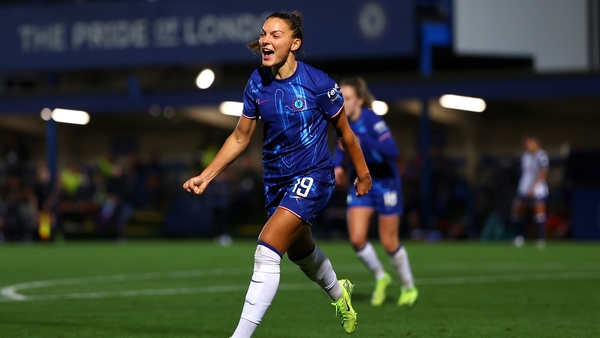 Johanna Rytting Kaneryd celebrates her wonder goal