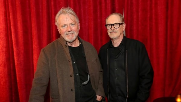 Aidan Quinn and Steve Buscemi at the Abbey Theatre